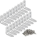 Vicuna R 40PCS L Bracket Corner Brace, Stainless Steel Corner Bracket