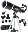 Koolpte Telescope for Adults, 80mm/600mm AZ Refractor for Beginners