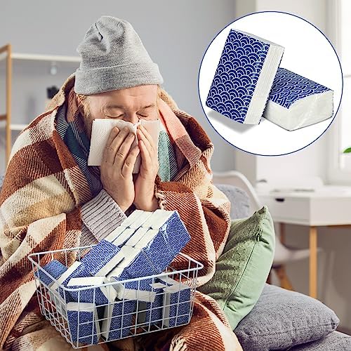 Therwen 100 Pack Pocket Tissues Travel Bulk 1000 Sheet, Cool