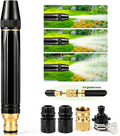 High Pressure Hose Nozzle Metal Fits US Garden Hoses with 3 Spray Modes