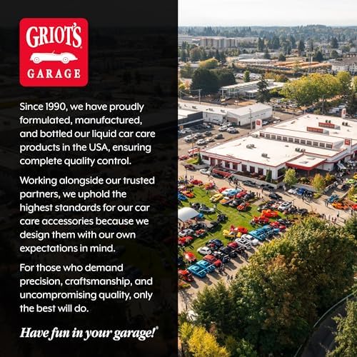 Griot's Garage Black Satin Tire Coating, Provides a Low-Gloss, Satin Finish, Non-Greasy, Long-Lasting, Quick-Drying, Easy-to- Use, No Mess, 10951, 15oz