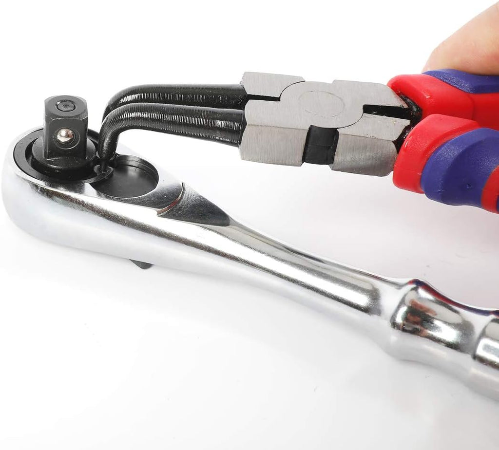 WORKPRO 4-Piece Snap Ring Pliers Set with Storage Pouch