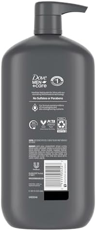 DOVE MEN + CARE Body & Face Wash, Sensitive Skin, Hydrated, 30 oz