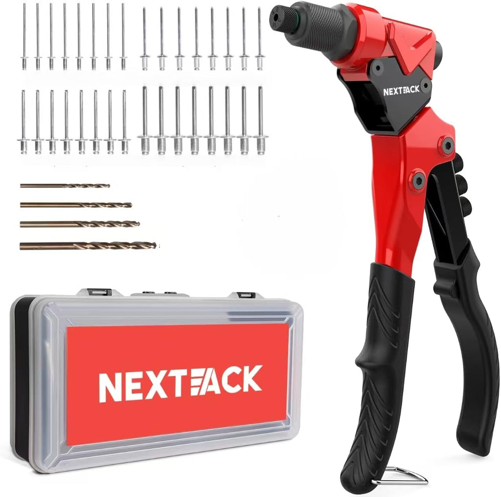 NEXTACK 1/4 Rivet Gun Kit NT300 w/ 350 Blind Pop Rivets