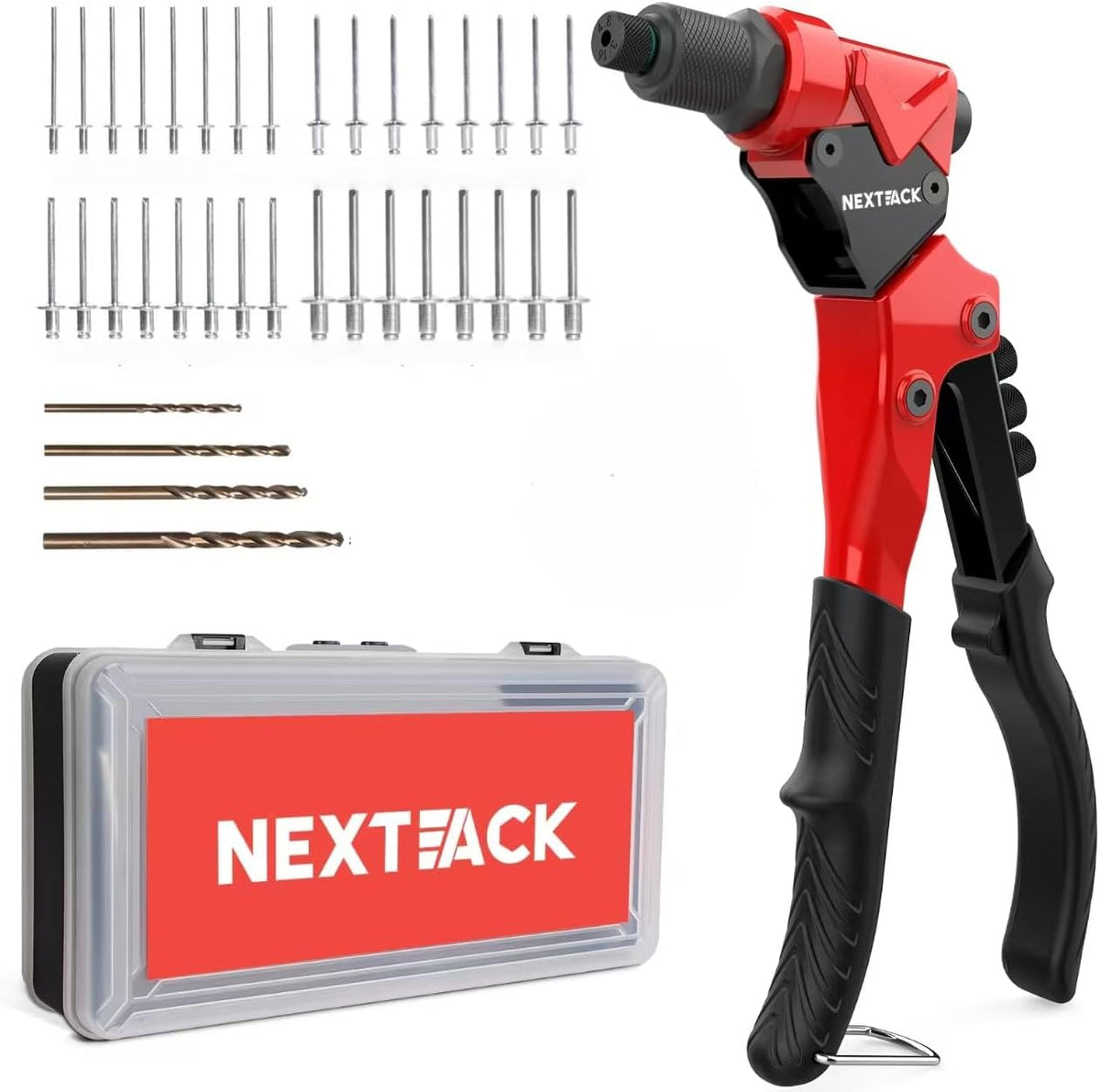 NEXTACK 1/4 Rivet Gun Kit NT300 w/ 350 Blind Pop Rivets