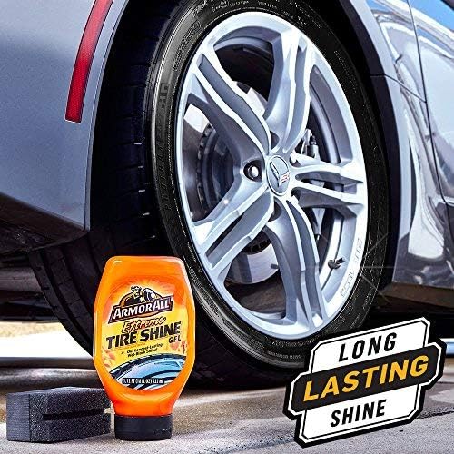 Armor All Extreme Tire Shine Gel, Long Lasting Black Tire Shine, 18 Fl Oz