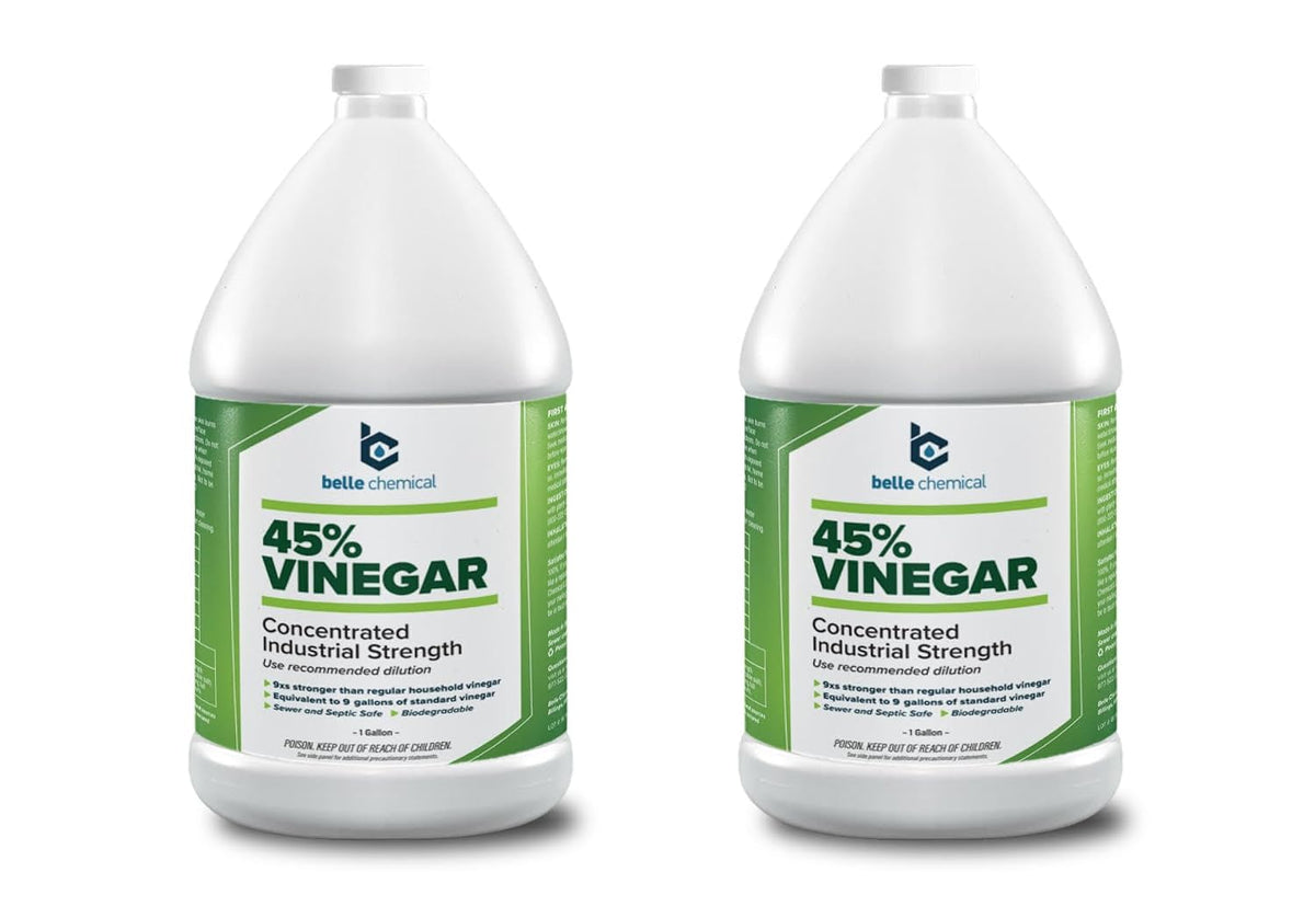 45% Pure Vinegar - Concentrated Industrial Grade (2-Gallons)