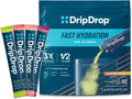 DripDrop Hydration Juicy Variety Pack, Electrolyte Packets, 16 Count