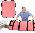 Multipurpose 48" x 40" Positioning Bed Pad with Reinforced Handles - Reusable & Washable Transfer Sheet for Turning, Lifting & Repositioning - Double-Sided Nylon Fabric, Blue