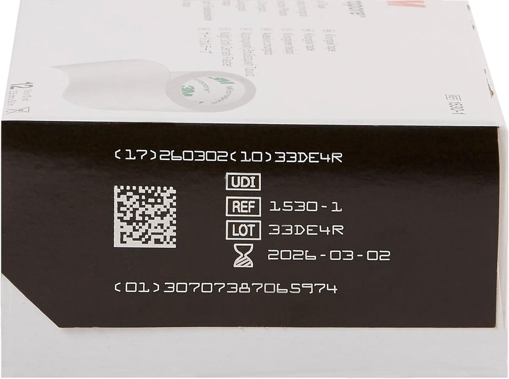 3M Micropore Paper Tape - White, 1" x 10yds (Box of 12)