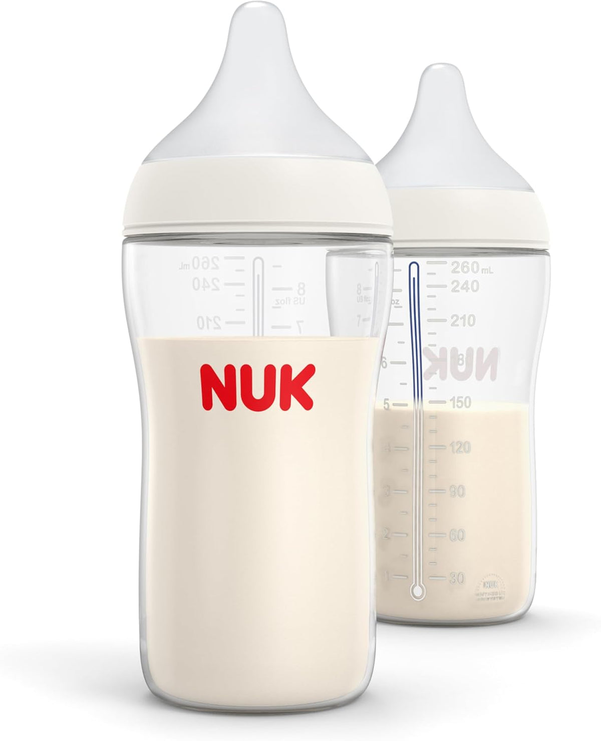 NUK Perfect Match Natural + Anti-Colic Bottle, 8 oz, 2 Pack