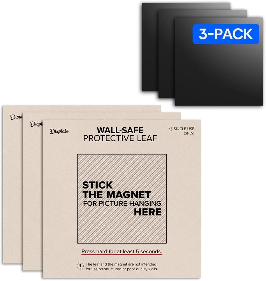 Displate Magnetic Wall Mount Kit for Hanging Pictures, 3-Pack