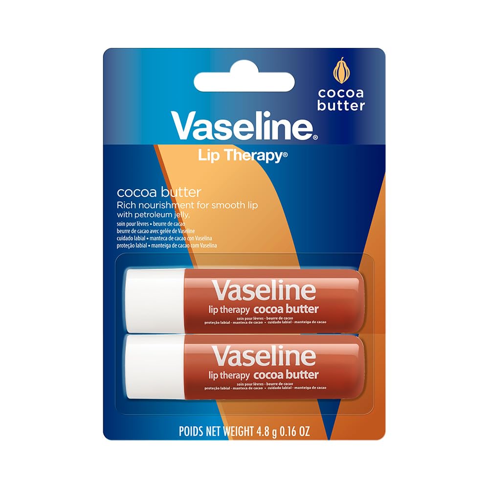 Vaseline Lip Therapy Cocoa Butter Twin Pack