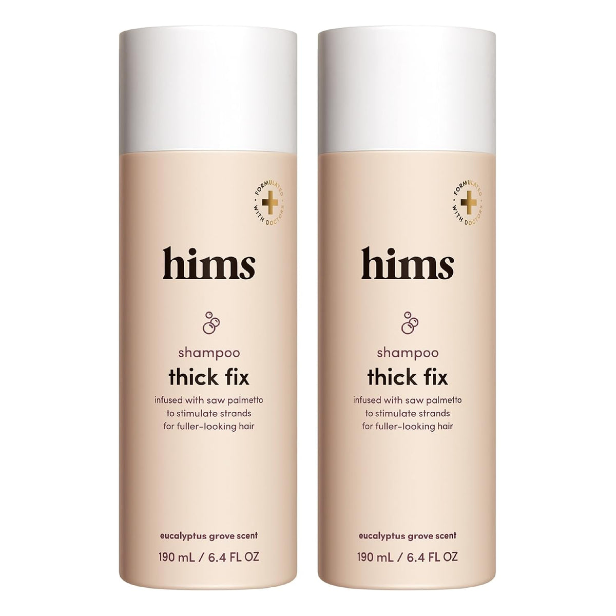 hims Thick Fix Shampoo, Saw Palmetto, Eucalyptus, 2 Pack, 6.4 fl oz