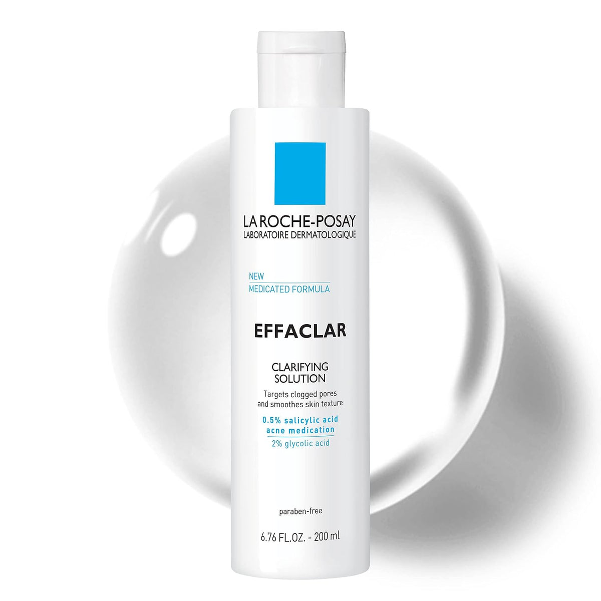 La Roche-Posay Effaclar Clarifying Solution Salicylic Acid Toner, 6.7oz