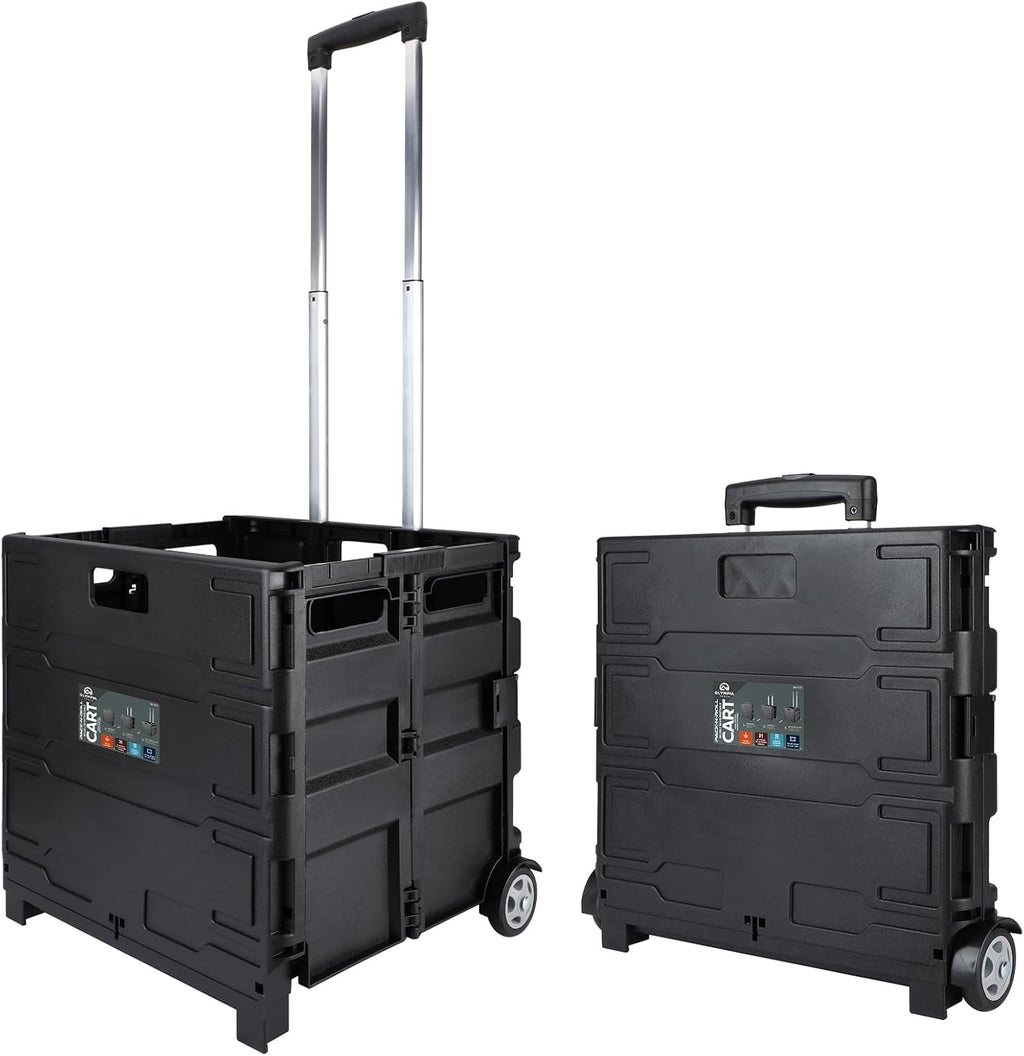 Olympia Tools 85-010 Grand Pack-N-Roll Portable Tools Carrier with Telescopic Handle, 80 Lb. Load Capacity, Black 2025 New Version