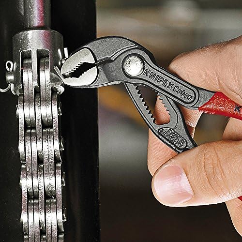 KNIPEX 87 01 125, 5 in. Cobra® Water Pump Pliers, Capacity 1-1/16 in