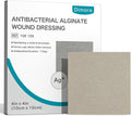 Dimora Calcium Alginate Wound Dressing, 4'' x 4'' Patches,10 Individual Sterile Pads, Soft and Highly Absorbent Dressing Gauze, Non-Stick Padding