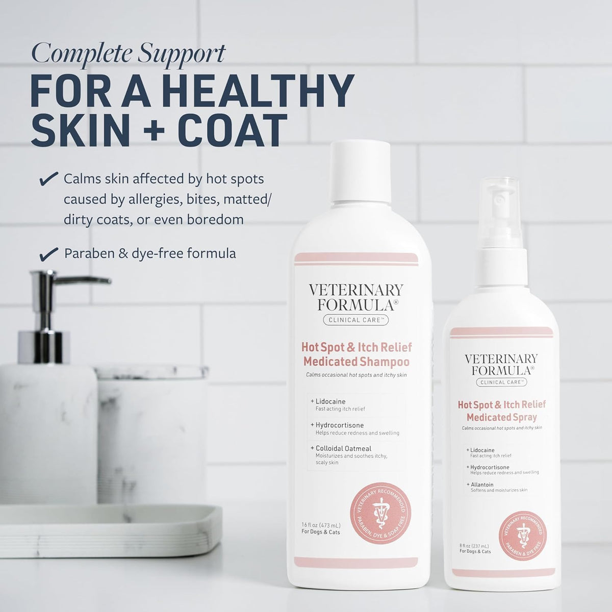 Veterinary Formula Clinical Care Hot Spot & Itch Shampoo + Spray Bundle