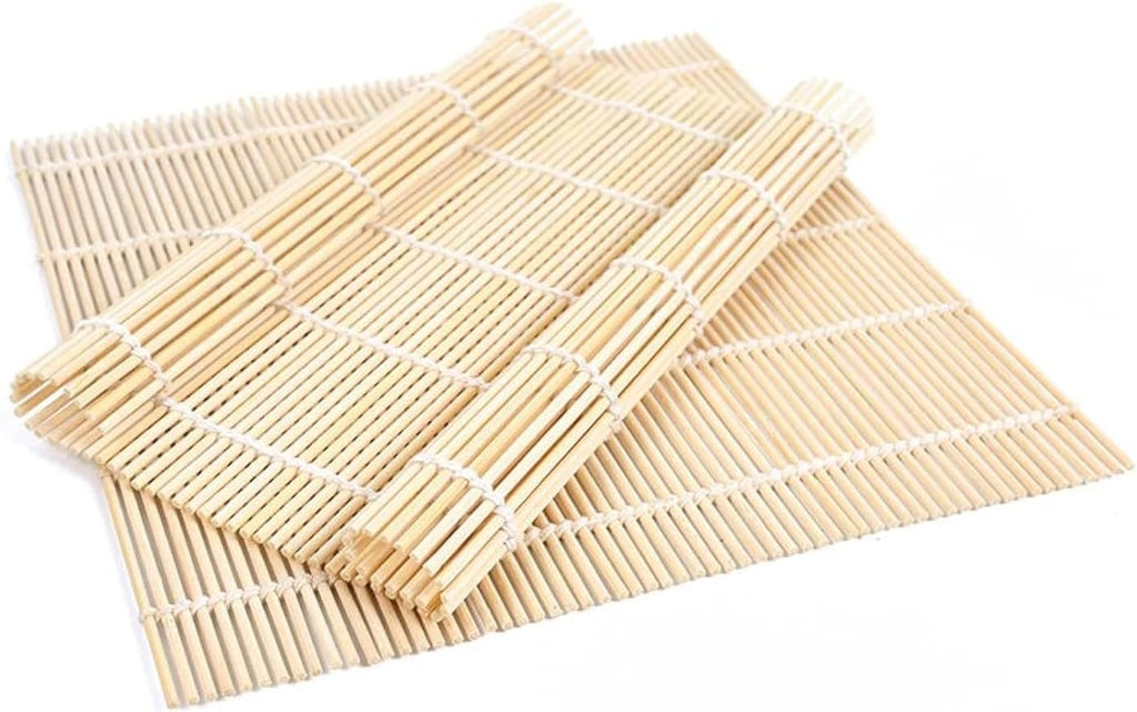 BZG 2 Pack Bamboo Sushi Rolling Mat, Sushi roll maker,Sushi making kit, Bamboo Sushi Rolling Mat,Sushi maker(9.5" x 9.6")