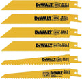 DEWALT Reciprocating Saw Blade Set for Metal and Woodcutting, 6 Piece (DW4856)