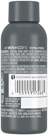 DOVE MEN Refreshing Extra Fresh Body Wash for Men 3 oz