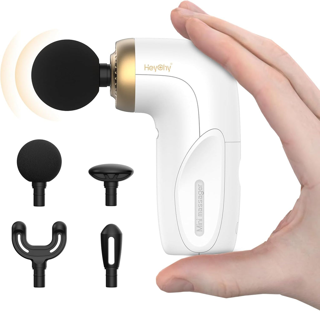 HEYCHY A1 Mini Massage Gun, Portable Deep Tissue Massager, Black