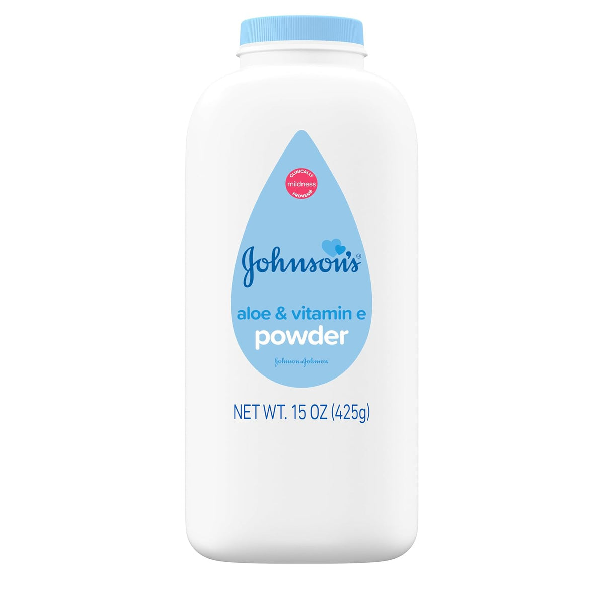 Johnson's Baby Powder with Cornstarch, Aloe & Vitamin E, 15 oz
