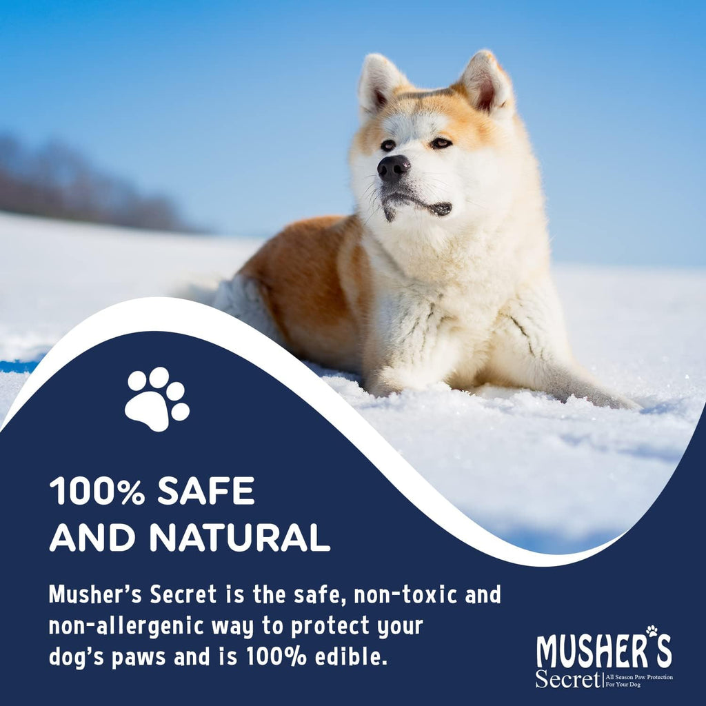 Musher's Secret All-Natural Dog Paw Balm, All-Season Paw Protector, 60g