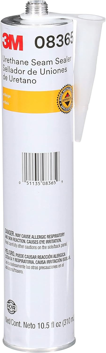 3M Urethane Seam Sealer, 08367, Black Color, 310 mL/10.5 fl oz Cartridge