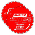 Diablo Tracking Point Circular Saw Blades - 7-1/4 in. 24-Tooth, 2-Pack