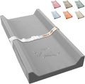 Vegan Leather Baby Changing Pad Waterproof & Wipeable with Pockets