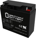 Mighty Max Battery ML18-12 - 12 Volt 18 AH, Nut and Bolt (NB) Terminal, Rechargeable SLA AGM Battery