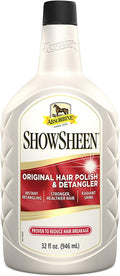 Absorbine ShowSheen Hair Polish & Detangler, 32 fl oz Quart Spray Bottle