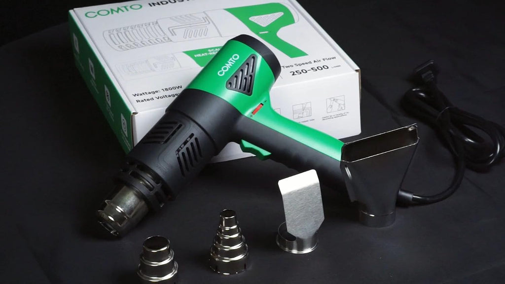 Heat Gun, 1800W Variable Temperature Hot Air Gun with 4 Nozzles