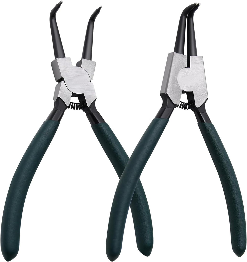 4pcs 7in Snap Ring Pliers, 5/64in Tips