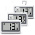 Refrigerator Thermometer Digital, Fridge Freezer Thermometer with Large LCD Display, Magnetic Freezer Temperature Gauge with ℃/℉ Switch for Kitchen, Home, Room