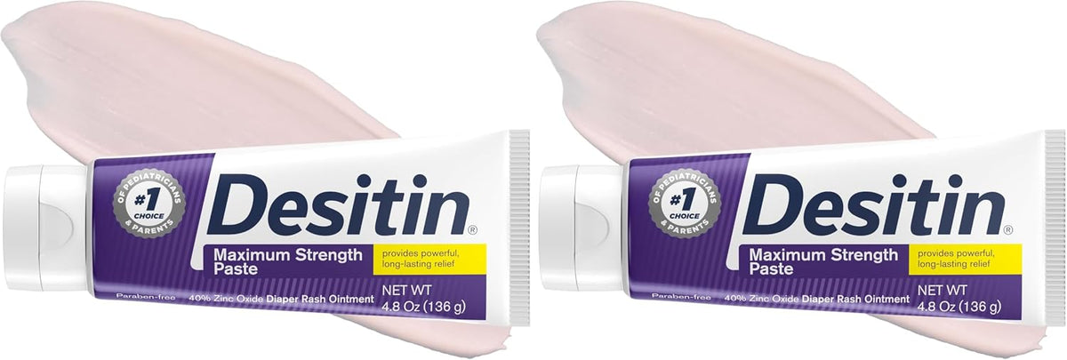 Desitin Maximum Strength Diaper Rash Paste, 40% Zinc Oxide, 4.8 oz