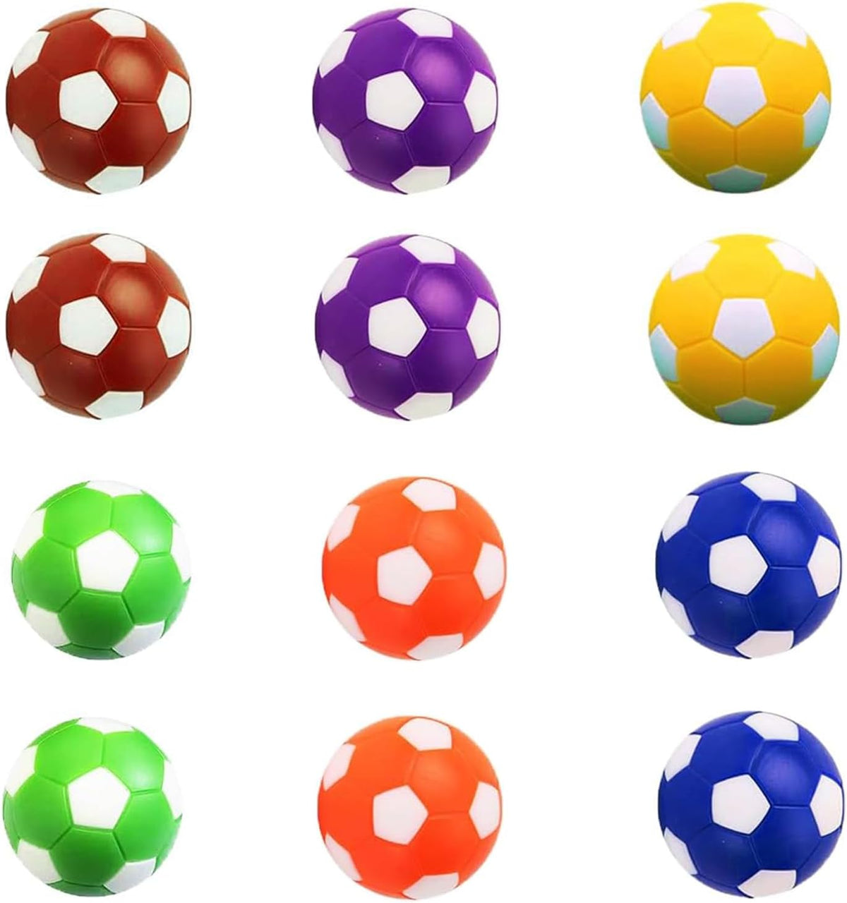 Foosball Table Balls 1.42 Inch Table Soccer Balls for Foosball Tabletop Game Foosball Accessory Replacements Multicolor World Cup Foosball/Gifts