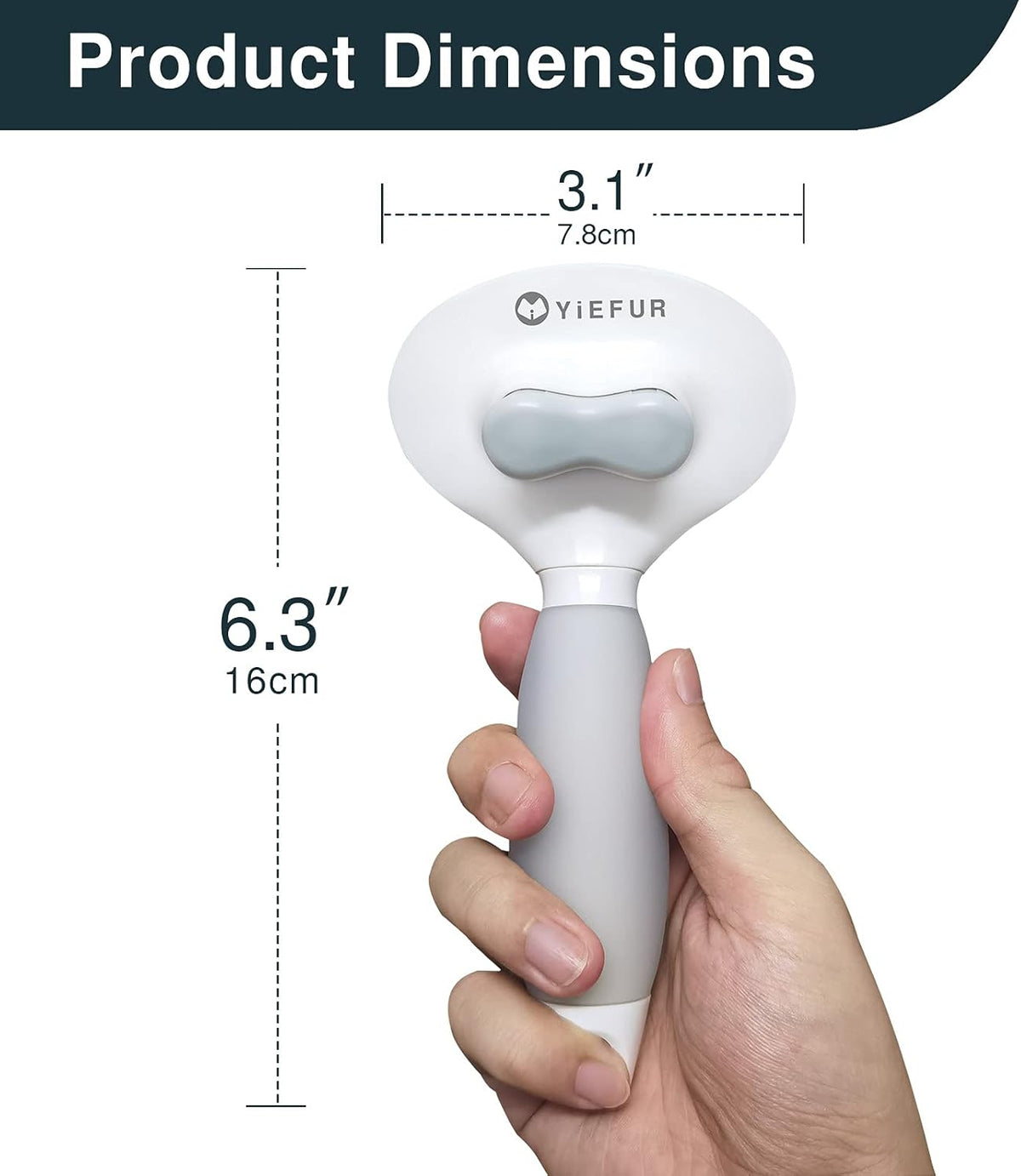Cat Brush for Shedding, Self Cleaning Brush for Long & Short Hair Cats