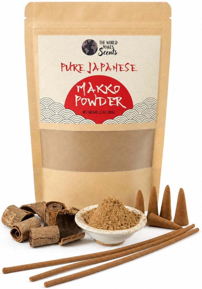 Authentic Japanese Makko Powder for Making Incense | Natural Binder for DIY Incense Crafting 3.5oz (100g)
