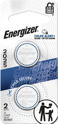 Energizer 2025 Batteries (2 Pack), 3V Lithium Coin Batteries With 3-in-1 Child Shield