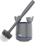MR.SIGA Toilet Bowl Brush and Holder, Sturdy Long Handle, White, 1 Pack