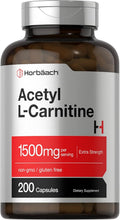 Horbäach Acetyl L-Carnitine 1500mg | 200 Capsules | Extra Strength