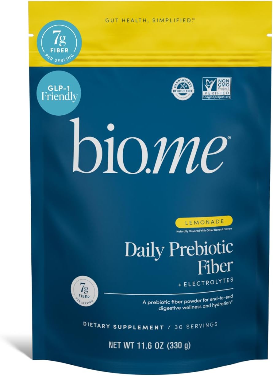 Bio.me Daily Prebiotic Fiber Powder - Unflavored, 30 Servings