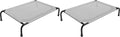 Simple Trending Raised Dog Bed for Large Dogs, Waterproof XL Dog Cot, Grey
