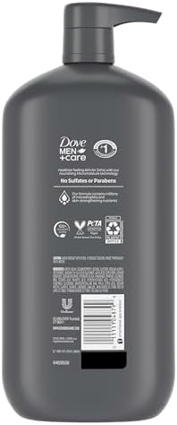 Dove Men Body & Face Wash Exfoliating Deep Clean, with 30 oz