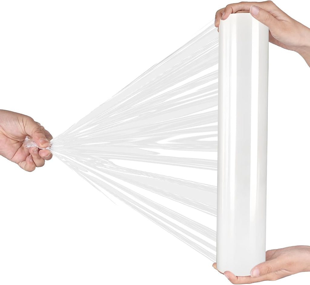AISEY Stretch Wrap Roll Heavy Duty Plastic Moving Wrap 11.8" X 500FT