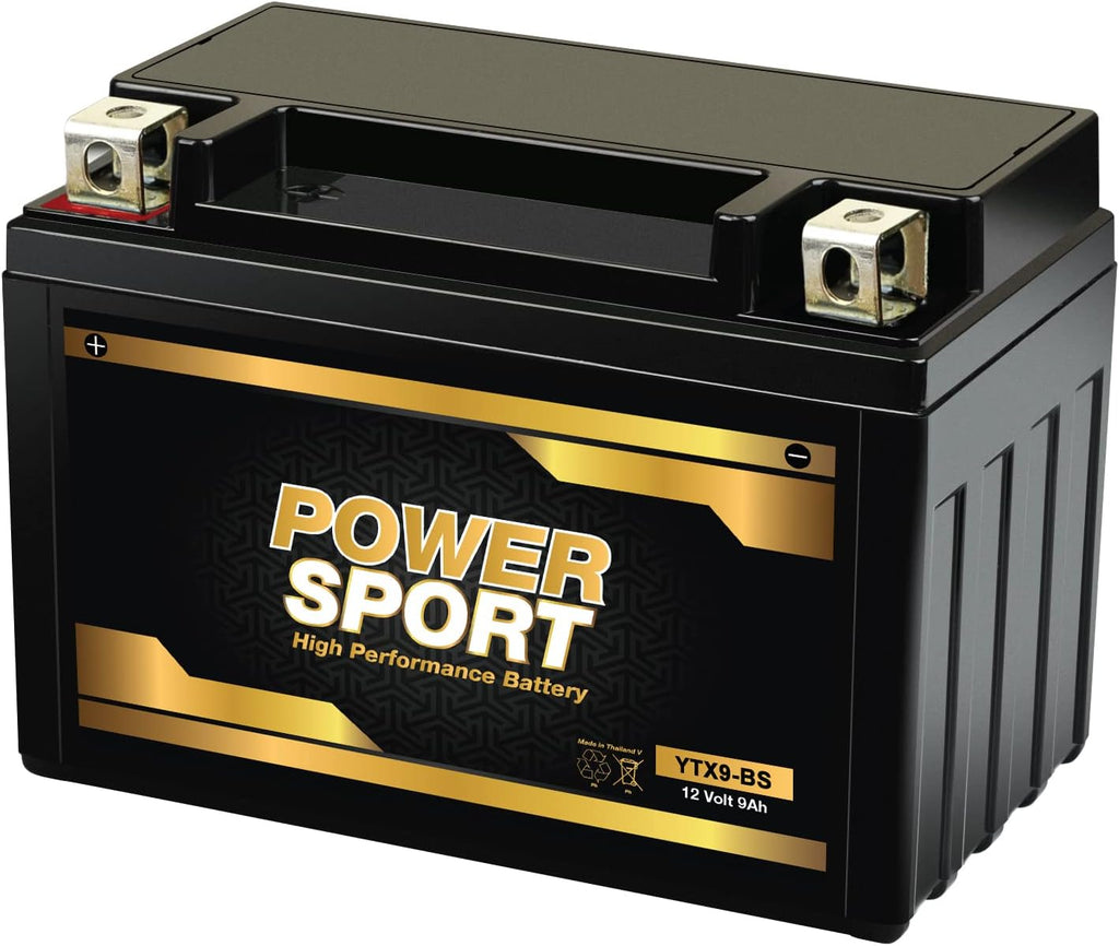 ExpertPower YTX9-BS 12V 9Ah ATV Battery ETX9-BS Replacement AGM, 180 CCA