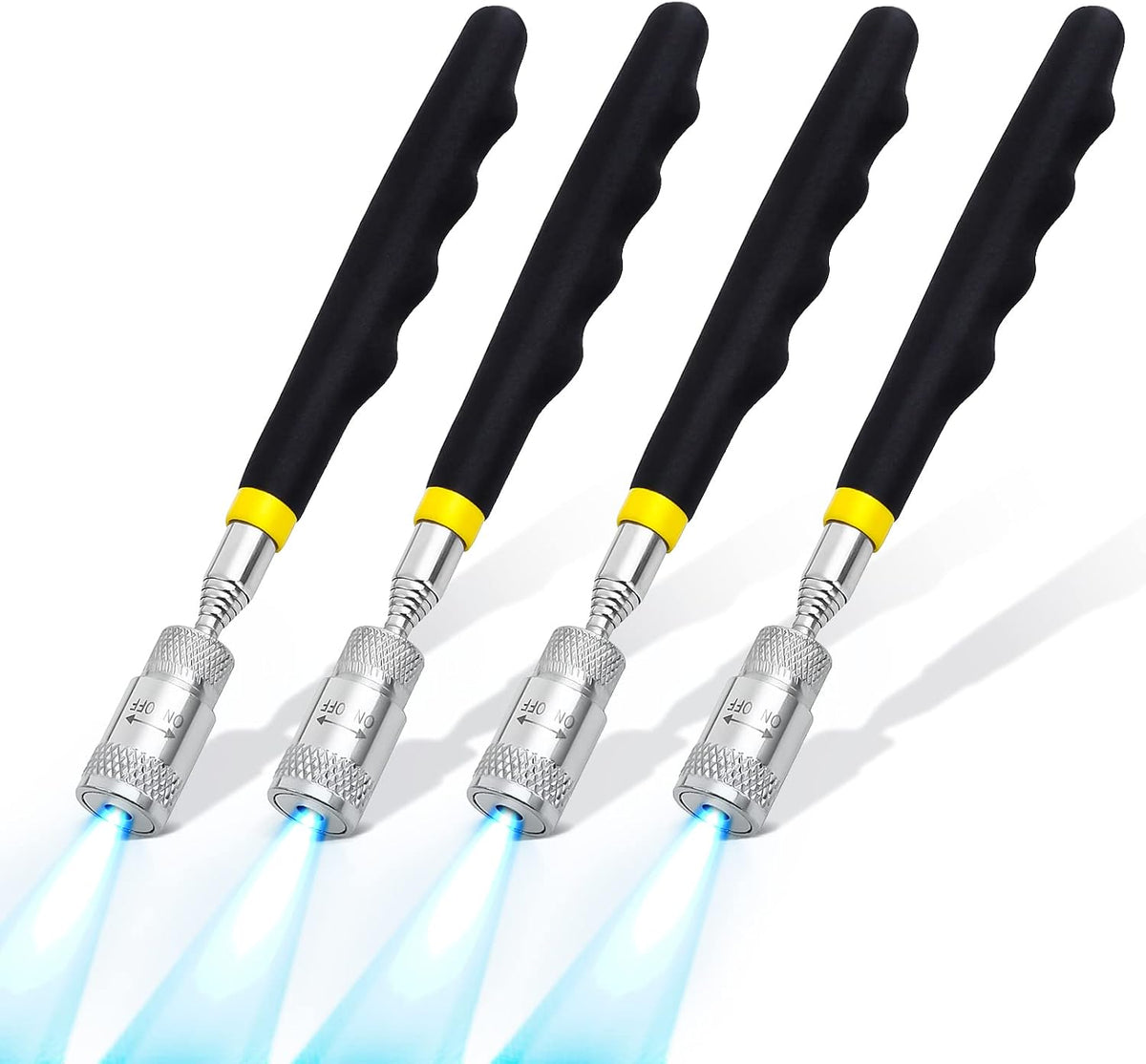 1 Piece 3.5LBs Telescoping Magnetic Pickup Tool, with Pen Clip Design, Magnet Stick Rod Extendable 5.1" to 25.4" for Men, Birthday, Father's Day, Christmas Gift